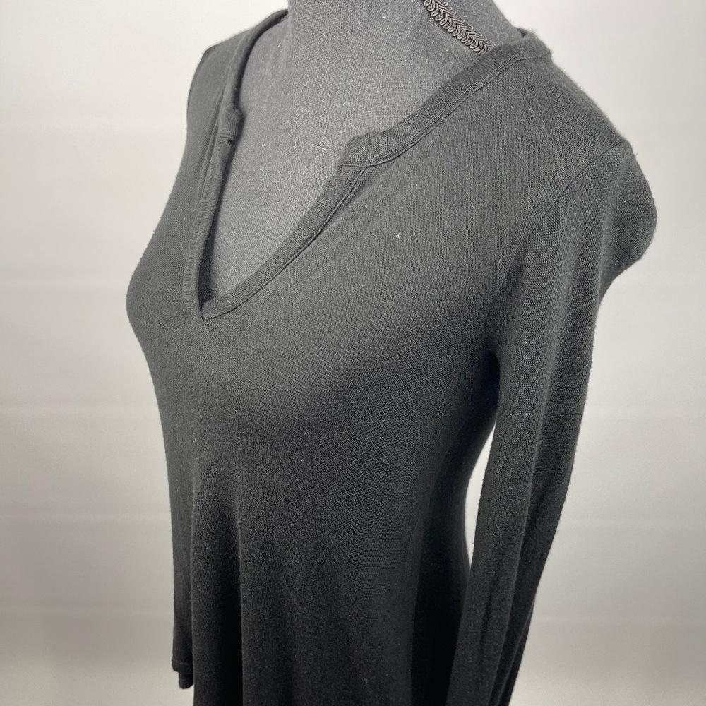 Three Dots - Black Long Sleeve Tunic